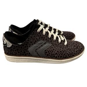 Dr Scholl’s - Sweet Kicks - Leopard, black lace up sneakers -‎ Size 9